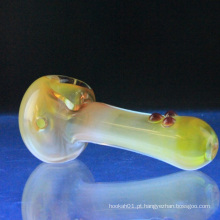 Glass Fumed coloridos DOT Spoon para fumaça com Universal (ES-HP-061)